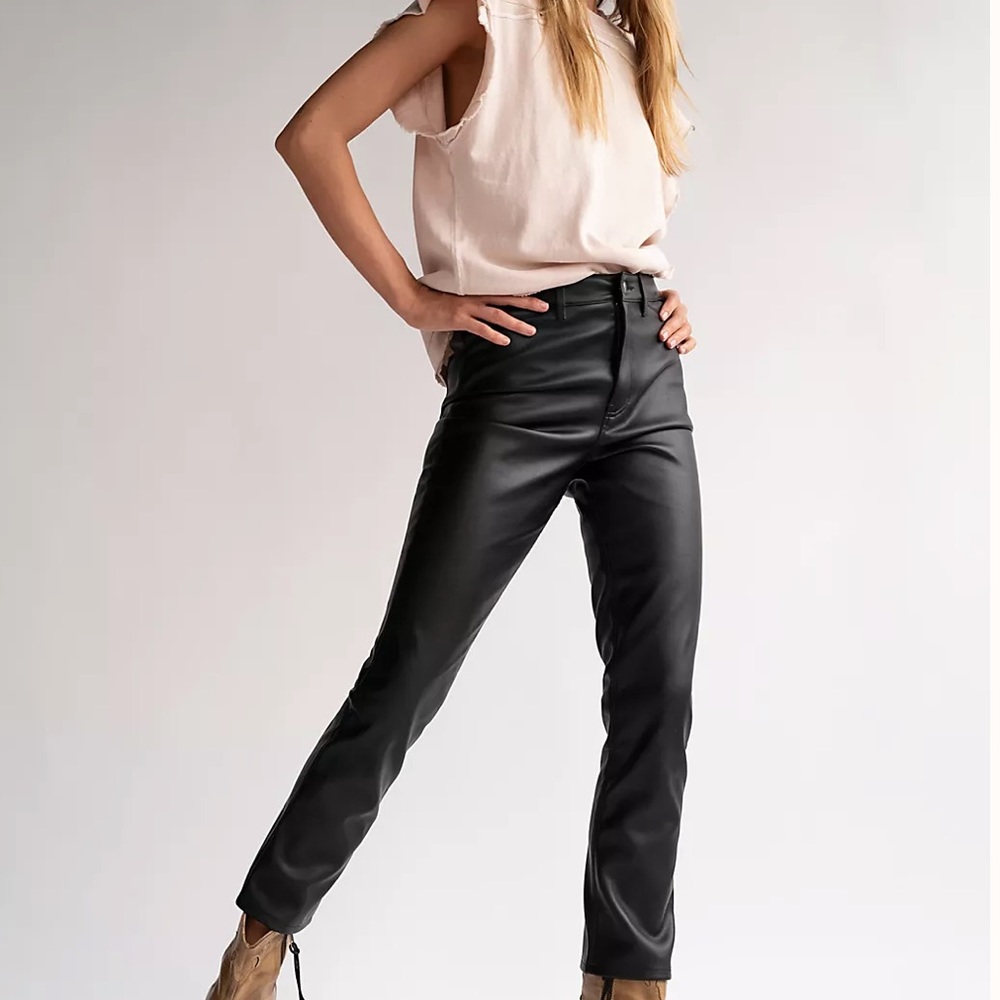 Free People Rebel at Heart Slim Vegan Pant